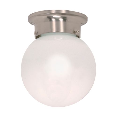 Main product image of 1 Light 6" Ceiling Mount White Ball (Pack of 2)