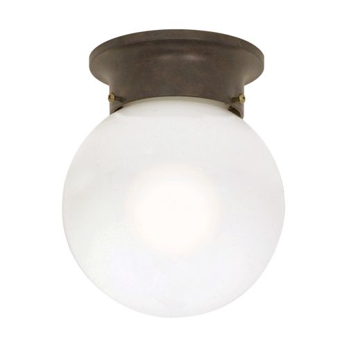 Main product image of 1 Light 6" Ceiling Mount White Ball (Pack of 2)