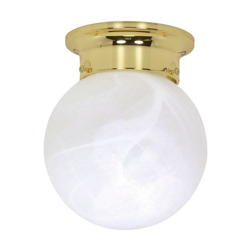 Main product image of 1 Light 6" Ceiling Mount Alabaster Ball (Pack of 2)