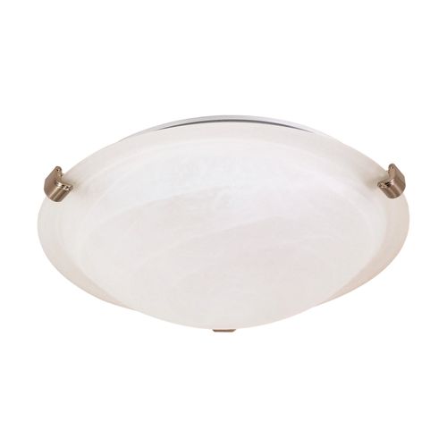 Main product image of 2 Light 16" Flush Mount Tri-Clip w/ Alabaster Glass