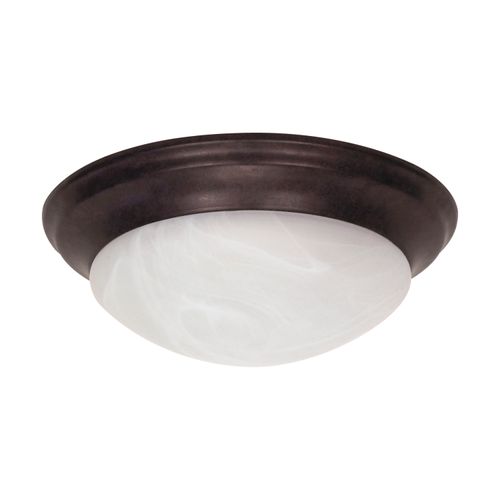 Main product image of 2 Light 14" Flush Mount Twist and Lock w/ Alabaster Glass