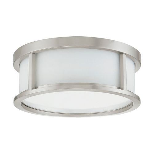 Main product image of Odeon 2 Light 13" Flush Dome w/ Satin White Glass