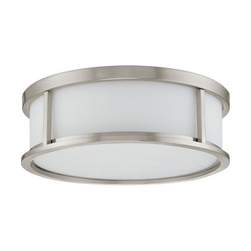 Main product image of Odeon 3 Light 17" Flush Dome w/ Satin White Glass