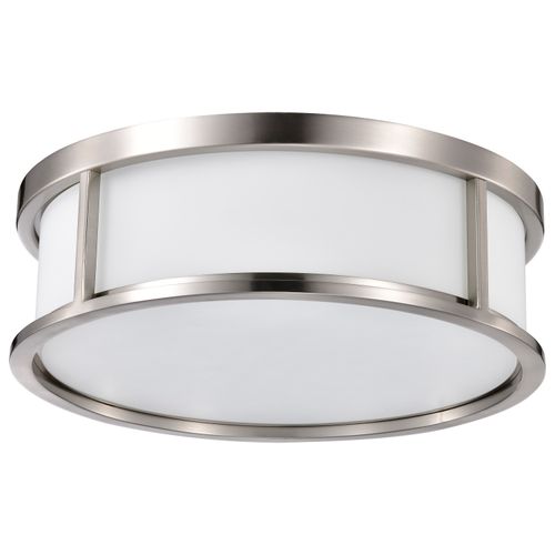 Main product image of Odeon 3 Light 17" Flush Dome w/ Satin White Glass