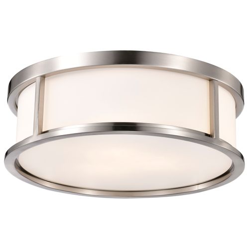 Main product image of Odeon 3 Light 17" Flush Dome w/ Satin White Glass