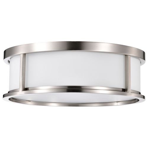 Main product image of Odeon 3 Light 17" Flush Dome w/ Satin White Glass