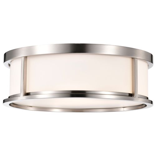 Main product image of Odeon 3 Light 17" Flush Dome w/ Satin White Glass