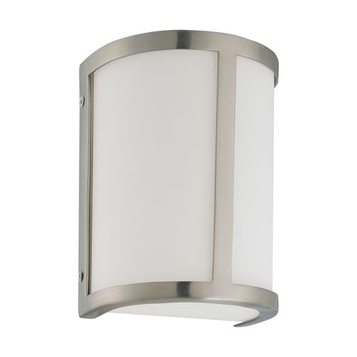 Main product image of Odeon 1 Light Wall Sconce w/ Satin White Glass