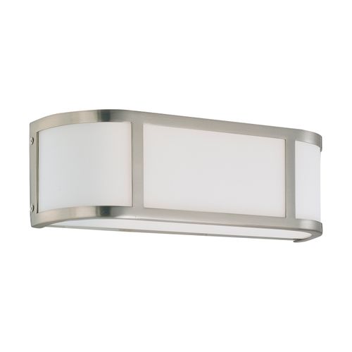 Main product image of Odeon 2 Light Wall Sconce w/ Satin White Glass