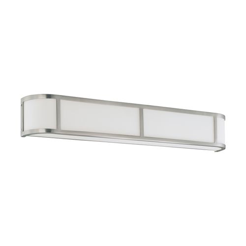 Main product image of Odeon 4 Light Wall Sconce w/ Satin White Glass