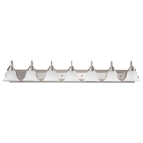 Main product image of Ballerina 7 Light 48" Vanity w/ Alabaster Glass Bell Shades