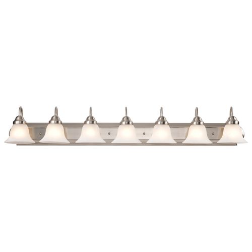 Main product image of Ballerina 7 Light 48" Vanity w/ Alabaster Glass Bell Shades
