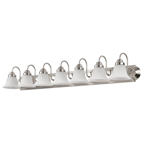 Main product image of Ballerina 7 Light 48" Vanity w/ Alabaster Glass Bell Shades