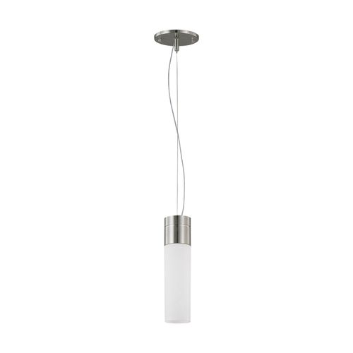 Main product image of Link 1 Light Tube Pendant w/ White Glass