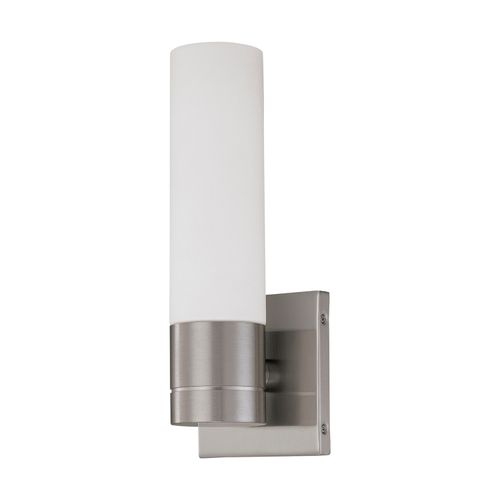 Main product image of Link 1 Light Tube Wall Sconce w/ White Glass