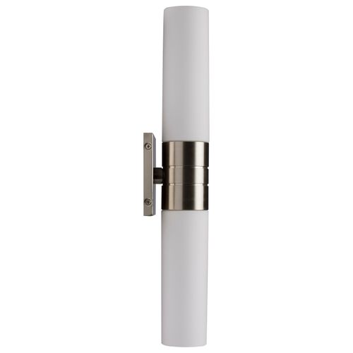 Main product image of Link 2 Light (Vertical) Tube Wall Sconce w/ White Glass