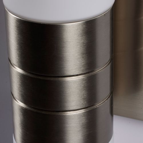 Main product image of Link 2 Light (Vertical) Tube Wall Sconce w/ White Glass