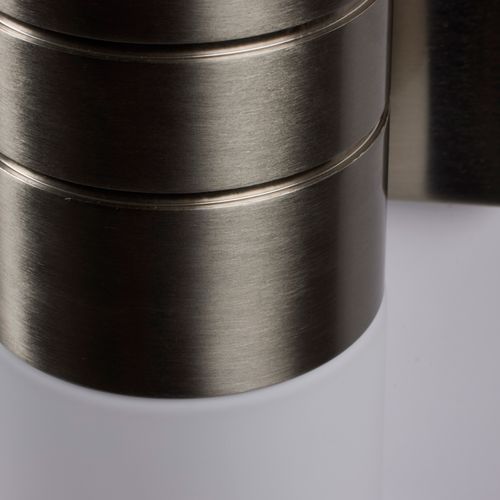 Main product image of Link 2 Light (Vertical) Tube Wall Sconce w/ White Glass