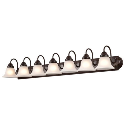Main product image of Ballerina 7 Light 48" Vanity w/ Frosted White Glass