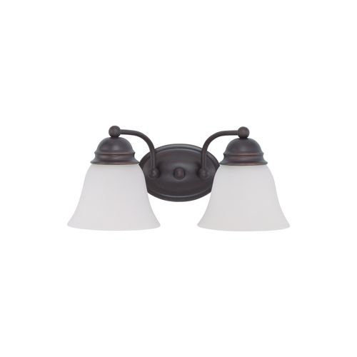 Main product image of Empire 2 Light 15" Vanity w/ Frosted White Glass