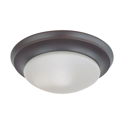 Main product image of 1 Light 12" Flush Mount Twist and Lock w/ Frosted White Glass