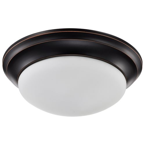 Main product image of 2 Light 14" Flush Mount Twist and Lock w/ Frosted White Glass