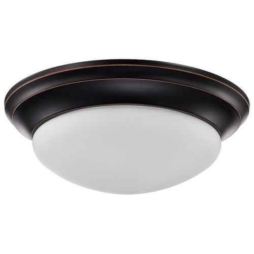 Main product image of 2 Light 14" Flush Mount Twist and Lock w/ Frosted White Glass