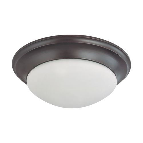 Main product image of 3 Light 17" Flush Mount Twist and Lock w/ Frosted White Glass