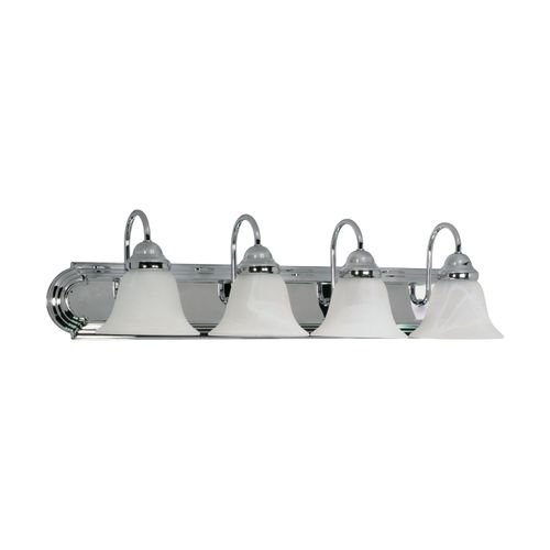 Main product image of Ballerina 4 Light 30" Vanity w/ Alabaster Glass Bell Shades