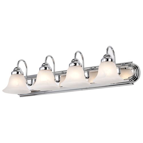 Main product image of Ballerina 4 Light 30" Vanity w/ Alabaster Glass Bell Shades