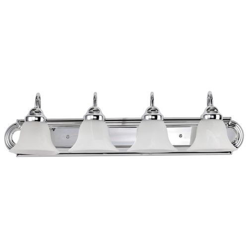 Main product image of Ballerina 4 Light 30" Vanity w/ Alabaster Glass Bell Shades