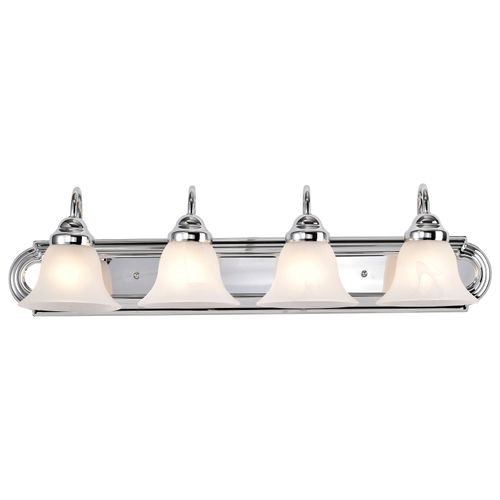 Main product image of Ballerina 4 Light 30" Vanity w/ Alabaster Glass Bell Shades