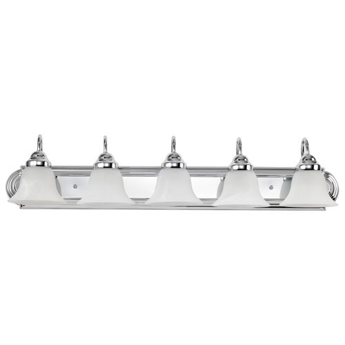 Main product image of Ballerina 5 Light 36" Vanity w/ Alabaster Glass Bell Shades