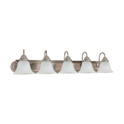 Main product image of Ballerina 5 Light 36" Vanity w/ Alabaster Glass Bell Shades