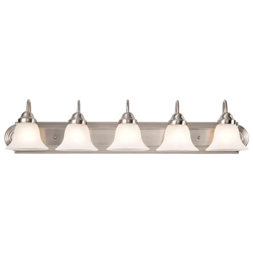 Main product image of Ballerina 5 Light 36" Vanity w/ Alabaster Glass Bell Shades