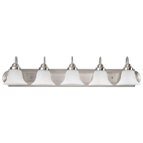 Main product image of Ballerina 5 Light 36" Vanity w/ Alabaster Glass Bell Shades