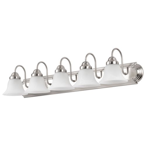 Main product image of Ballerina 5 Light 36" Vanity w/ Alabaster Glass Bell Shades