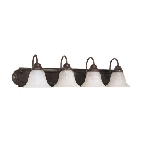 Main product image of Ballerina 4 Light 30" Vanity w/ Alabaster Glass Bell Shades