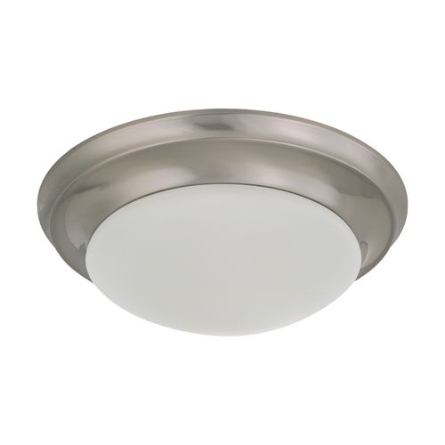 Main product image of 1 Light 12"Flush Mount Twist & Lock w/ Frosted White Glass