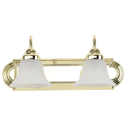 Main product image of Ballerina 2 Light 18" Vanity w/ Alabaster Glass Bell Shades