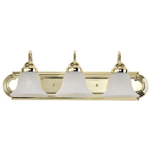 Main product image of Ballerina 3 Light 24" Vanity w/ Alabaster Glass Bell Shades