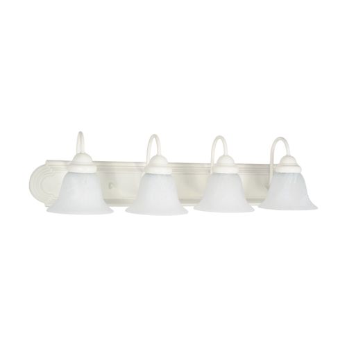 Main product image of Ballerina 4 Light 30" Vanity w/ Alabaster Glass Bell Shades