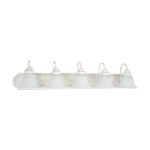 Main product image of Ballerina 5 Light 36" Vanity w/ Alabaster Glass Bell Shades