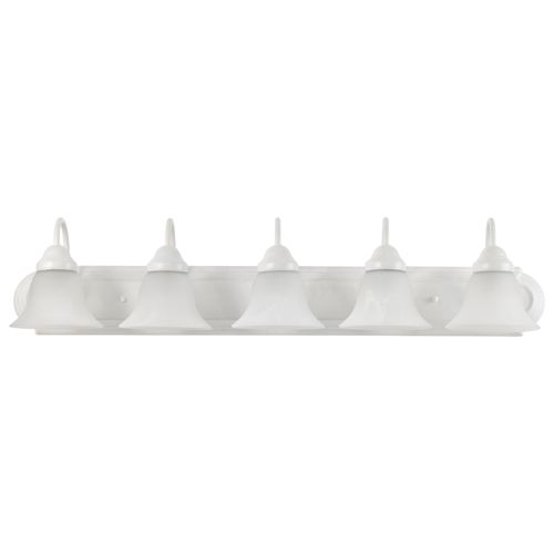 Main product image of Ballerina 5 Light 36" Vanity w/ Alabaster Glass Bell Shades