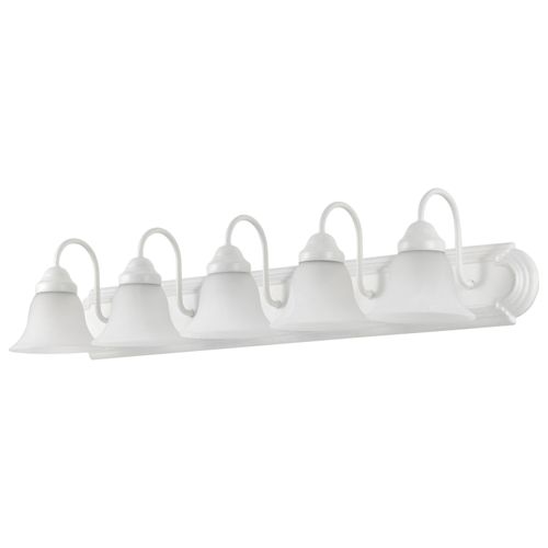 Main product image of Ballerina 5 Light 36" Vanity w/ Alabaster Glass Bell Shades