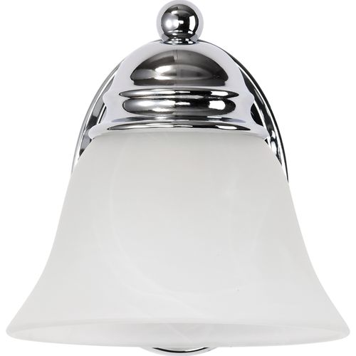 Main product image of Empire 1 Light 7" Vanity w/ Alabaster Glass Bell Shades