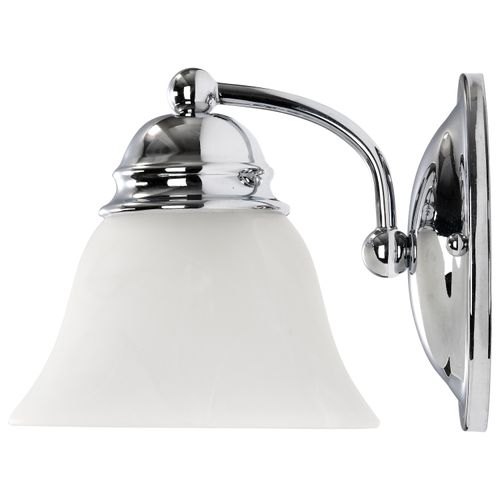 Main product image of Empire 1 Light 7" Vanity w/ Alabaster Glass Bell Shades