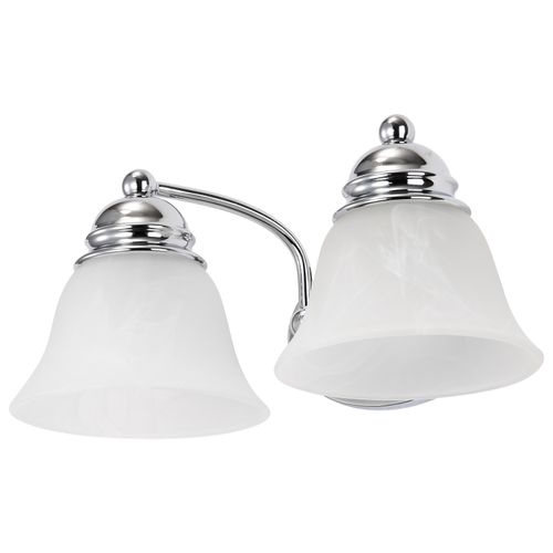 Main product image of Empire 2 Light 15" Vanity w/ Alabaster Glass Bell Shades