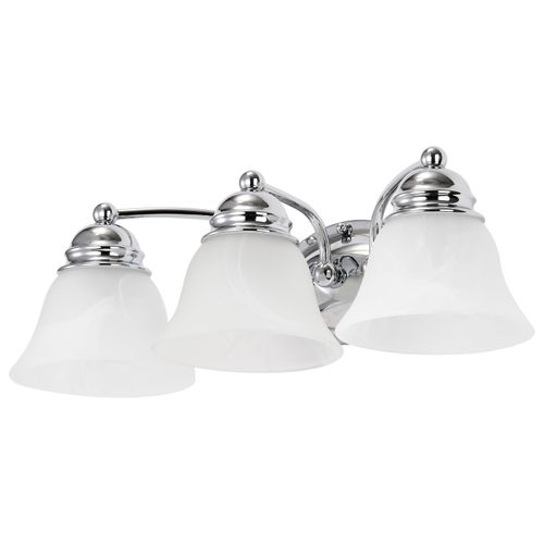 Main product image of Empire 3 Light 21" Vanity w/ Alabaster Glass Bell Shades