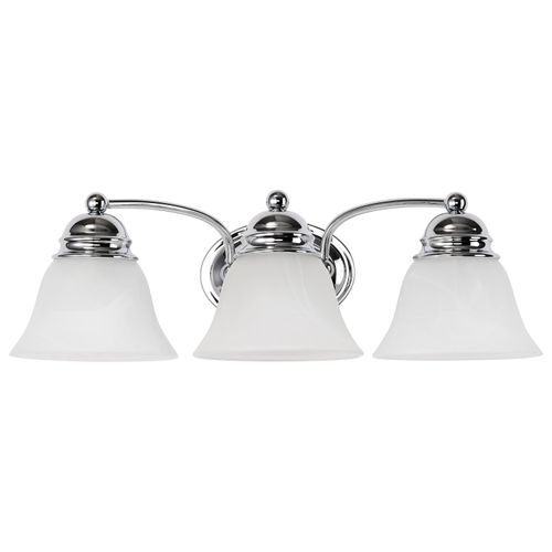Main product image of Empire 3 Light 21" Vanity w/ Alabaster Glass Bell Shades